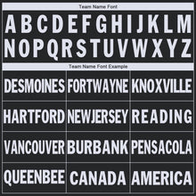 Load image into Gallery viewer, Custom Black White V-Neck Basketball Jersey - Fcustom