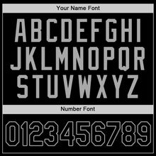 Load image into Gallery viewer, Custom Black Black-Gray Authentic Baseball Jersey