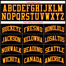 Load image into Gallery viewer, Custom Black Gold-Red Round Neck Rib-Knit Basketball Jersey