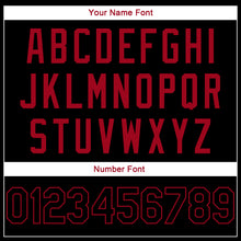 Load image into Gallery viewer, Custom Stitched Black Black-Red Sports Pullover Sweatshirt Hoodie