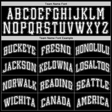 Load image into Gallery viewer, Custom Stitched Black White-Gray Sports Pullover Sweatshirt Hoodie