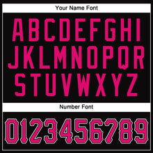 Load image into Gallery viewer, Custom Black Pink-White Performance T-Shirt