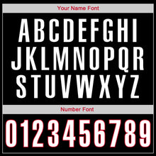 Load image into Gallery viewer, Custom Black White-Red Authentic Throwback Rib-Knit Baseball Jersey Shirt