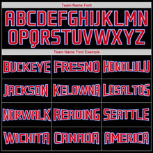 Load image into Gallery viewer, Custom Black White-Red Authentic Throwback Rib-Knit Baseball Jersey Shirt