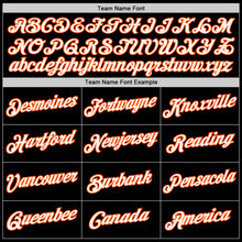 Load image into Gallery viewer, Custom Black White-Orange Authentic Baseball Jersey