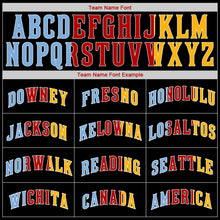 Load image into Gallery viewer, Custom Black White-Gold Authentic Two Tone Baseball Jersey