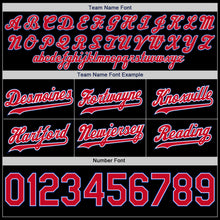 Load image into Gallery viewer, Custom Black Red-Royal Authentic Throwback Basketball Shorts