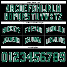 Load image into Gallery viewer, Custom Black Kelly Green-White Authentic Throwback Basketball Shorts