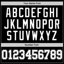 Load image into Gallery viewer, Custom Black White-Silver Authentic Throwback Basketball Jersey