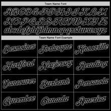 Load image into Gallery viewer, Custom Black Black-Gray Authentic Throwback Basketball Jersey