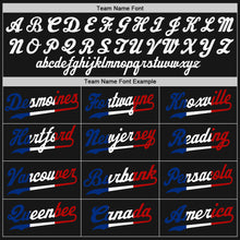 Load image into Gallery viewer, Custom Black Black-Royal Authentic Split Fashion Baseball Jersey