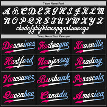 Load image into Gallery viewer, Custom Black Black-Pink Authentic Split Fashion Baseball Jersey
