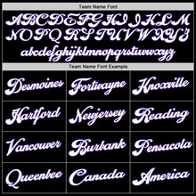 Load image into Gallery viewer, Custom Black White-Purple Authentic Throwback Basketball Jersey