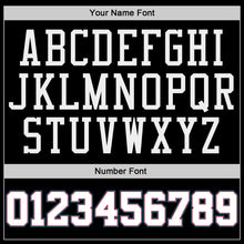 Load image into Gallery viewer, Custom Black White-Teal Authentic Throwback Basketball Jersey