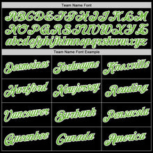 Load image into Gallery viewer, Custom Black Neon Green-White Performance T-Shirt