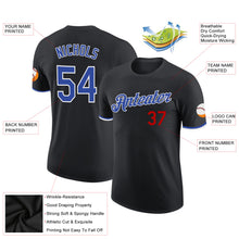 Load image into Gallery viewer, Custom Black Royal-White Performance T-Shirt