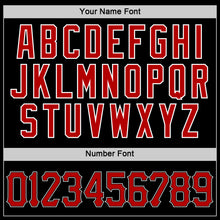 Load image into Gallery viewer, Custom Black Red-White Performance T-Shirt