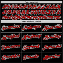 Load image into Gallery viewer, Custom Black Red-White Performance T-Shirt