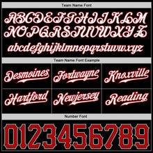 Load image into Gallery viewer, Custom Black White-Red Authentic Skull Fashion Baseball Jersey