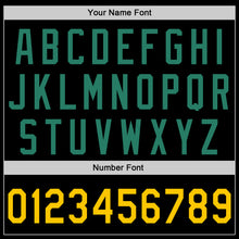 Load image into Gallery viewer, Custom Black Kelly Green-Gold Authentic Skull Pineapple Head Baseball Jersey