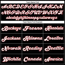 Load image into Gallery viewer, Custom Black White-Red Mesh Authentic Throwback Football Jersey