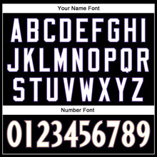 Load image into Gallery viewer, Custom Black White-Purple Mesh Authentic Throwback Football Jersey