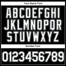 Load image into Gallery viewer, Custom Black White Pinstripe White-Gray Authentic Baseball Jersey