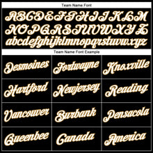 Load image into Gallery viewer, Custom Black White-Old Gold Authentic Throwback Basketball Jersey