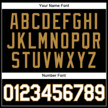 Load image into Gallery viewer, Custom Black White-Old Gold Authentic Throwback Basketball Jersey