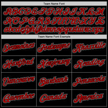 Load image into Gallery viewer, Custom Stitched Black Red-White Sports Pullover Sweatshirt Hoodie