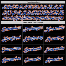 Load image into Gallery viewer, Custom Stitched Black Royal-Orange Sports Pullover Sweatshirt Hoodie