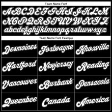 Load image into Gallery viewer, Custom Black White Pinstripe White-Gray Authentic Basketball Jersey