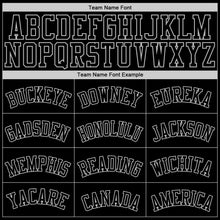 Load image into Gallery viewer, Custom Black Black-Gray 3D Monster Authentic Baseball Jersey