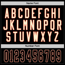 Load image into Gallery viewer, Custom Black Black-Orange Hockey Jersey