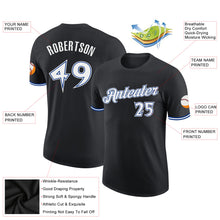 Load image into Gallery viewer, Custom Black White-Royal Performance T-Shirt