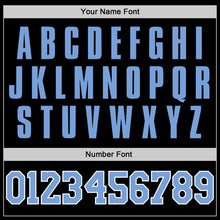 Load image into Gallery viewer, Custom Black Light Blue-White Performance T-Shirt