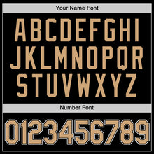 Load image into Gallery viewer, Custom Black Old Gold-White Performance T-Shirt