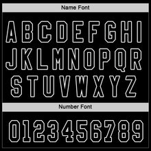 Load image into Gallery viewer, Custom Black Black-White Hockey Jersey