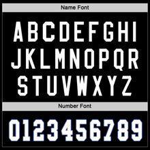 Load image into Gallery viewer, Custom Black White-Royal Hockey Jersey