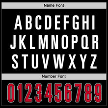 Load image into Gallery viewer, Custom Black Red-White Hockey Jersey