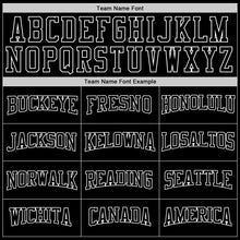 Load image into Gallery viewer, Custom Stitched Black Black-White Sports Pullover Sweatshirt Hoodie