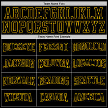 Load image into Gallery viewer, Custom Stitched Black Black-Gold Sports Pullover Sweatshirt Hoodie