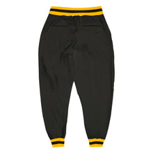 Load image into Gallery viewer, Custom Black Black-Gold Sports Pants