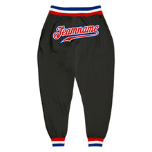 Load image into Gallery viewer, Custom Black Red-Royal Sports Pants