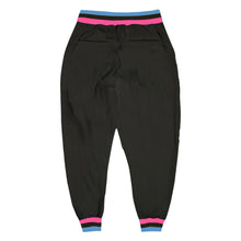 Load image into Gallery viewer, Custom Black Pink-Light Blue Sports Pants