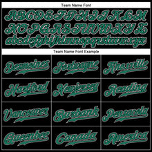 Load image into Gallery viewer, Custom Black Kelly Green-White Sports Pants