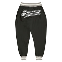 Load image into Gallery viewer, Custom Black White-Gray Sports Pants