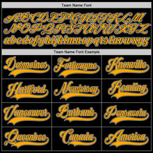 Load image into Gallery viewer, Custom Black Gold-White Authentic Baseball Jersey