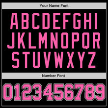Load image into Gallery viewer, Custom Black Pink-White Authentic Baseball Jersey