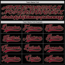 Load image into Gallery viewer, Custom Black Crimson-City Cream Authentic Baseball Jersey